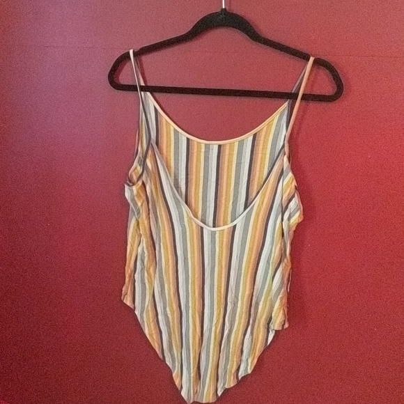 Sleeveless striped bodysuit - Picture 2 of 2